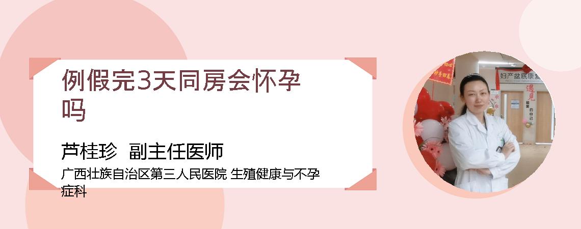 例假完3天同房会怀孕吗